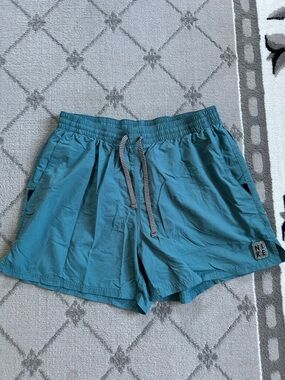 Nike Men's Teal Solid Icon Volley Shorts